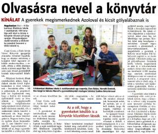 Zalai Hírlap 2014 05 08 106sz 04old - Olvasásra nevel a könyvtár.jpg Zalai Hírlap 2014 05 08 106sz 04old - Olvasásra nevel a könyvtár.jpg