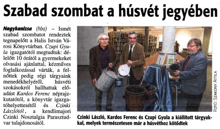 Zalai Hírlap 2016 03 21 067sz 04old - Szabad szombat a húsvét jegyében.jpg Zalai Hírlap 2016 03 21 067sz 04old - Szabad szombat a húsvét jegyében.jpg