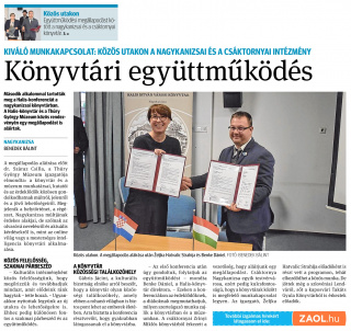 Zalai Hírlap 2026 10 10 237sz 03old - Könyvtári együttműködés.jpg Zalai Hírlap 2026 10 10 237sz 03old - Könyvtári együttműködés.jpg